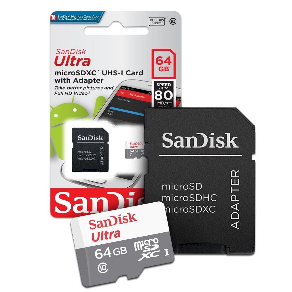 Cartão de Memória SanDisk 64GB