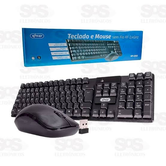 Kit Teclado e Mouse KP-2063