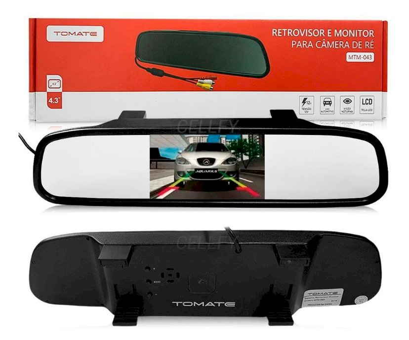 Retrovisor e Monitor de Ré MTM-043