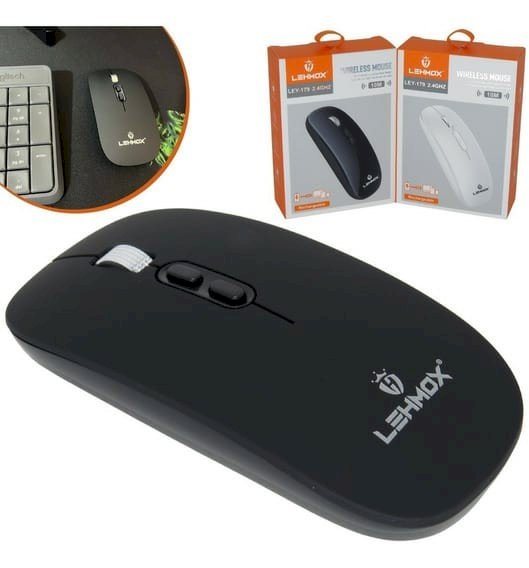 Mouse Recarregável Lehmox Wireless LEY-179
