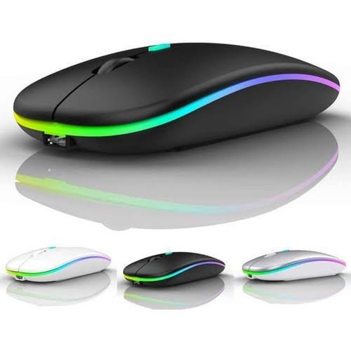 Mouse sem fio recarregável RGB Gold MS-03