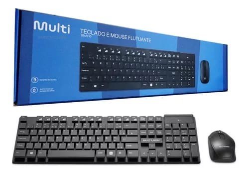 kit Teclado e Mouse Sem Fio Multilaser TC251