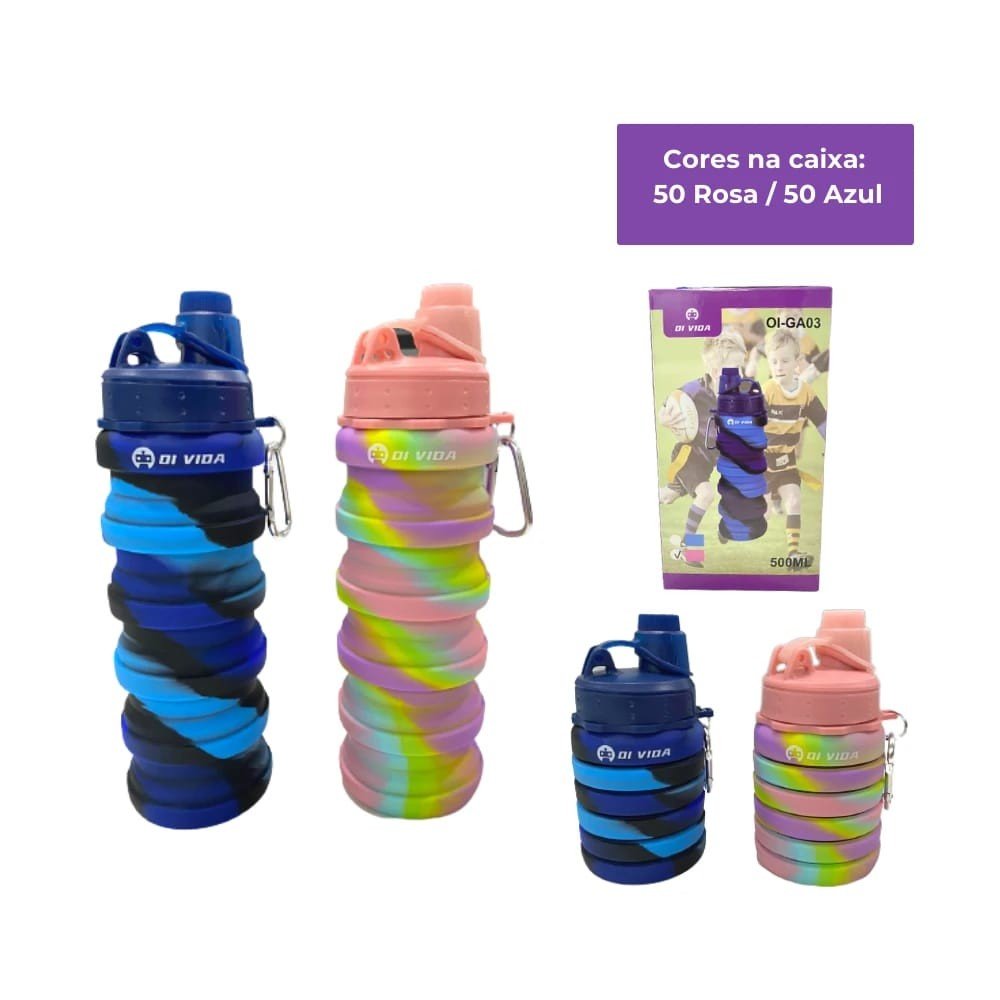 Garrafa Silicone 500ml OI-GA03