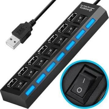HUB USB 7 Portas 2.0 