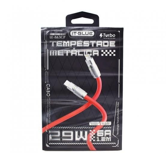 Cabo Carregador iT.Blue LE-863CP-3 TipoC ou Lightning