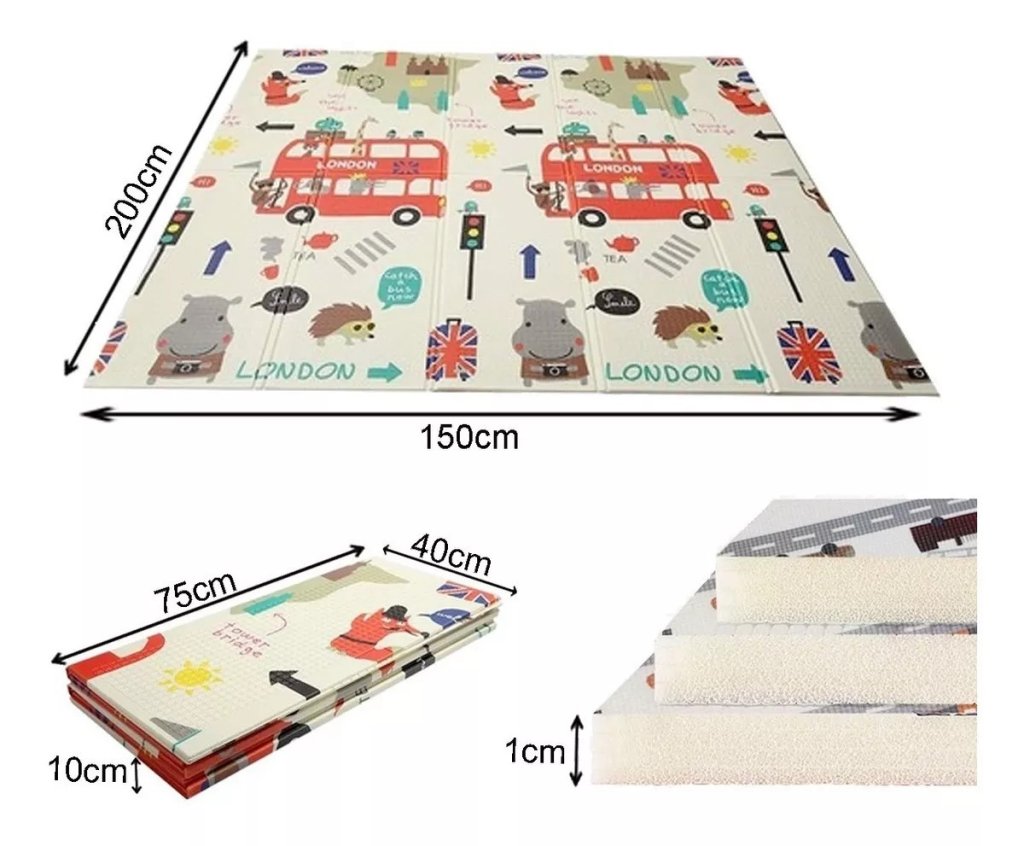 Tapete Infantil Tatame 2,00m x 1,50m