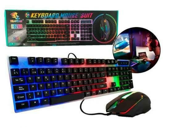 Kit Teclado e Mouse Gamer Yelandar KT288