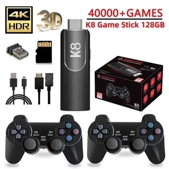 Game Stick Lite K8 +20000 Com 2 Controles Sem Fio