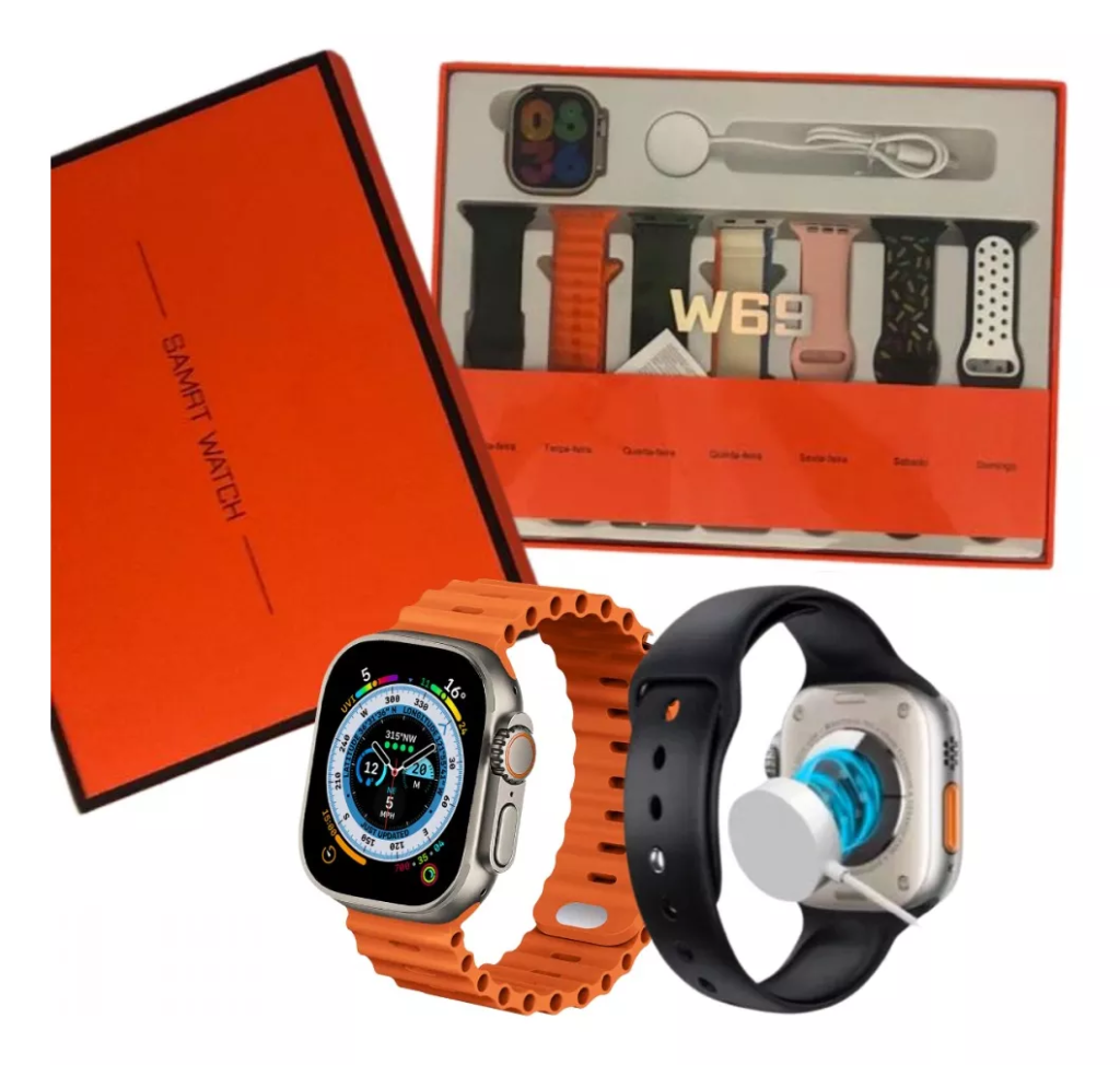 Smartwatch W69 Fit Pro 7 Pulseiras