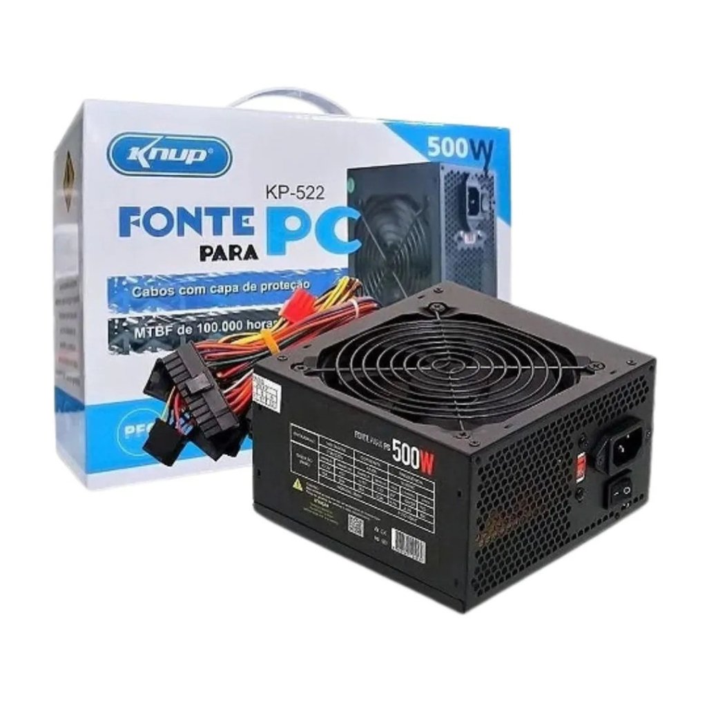 Fonte Para PC 500w Knup KP-522