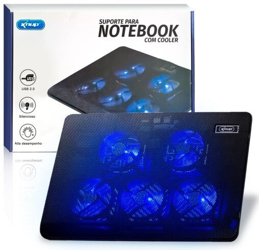 Suporte com Cooler Para Notebook Knup KP-SP223