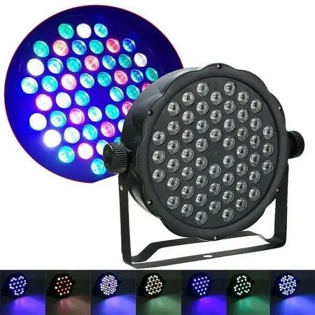 Canhão de Led 54 Leds Par Light RGB