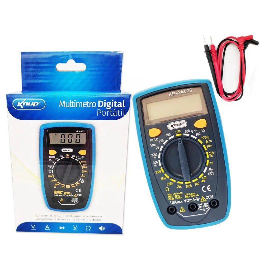 Multímetro Digital Knup KP-AA033