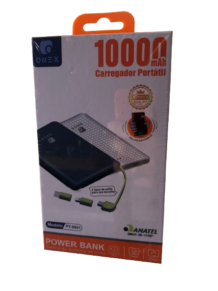 Carregador portátil 10.000mah ONE-X PT-0951