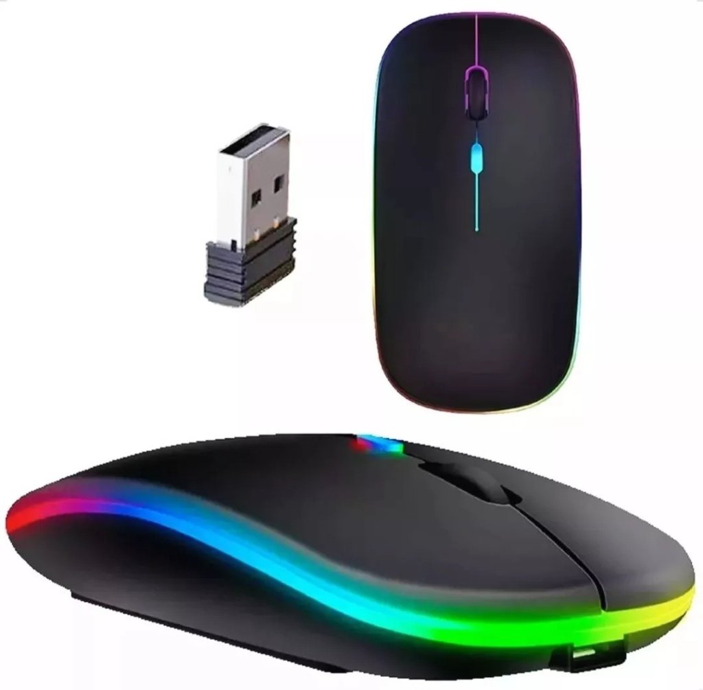 Mouse luminoso sem fio de 2.4 GHZ PEI-D1070