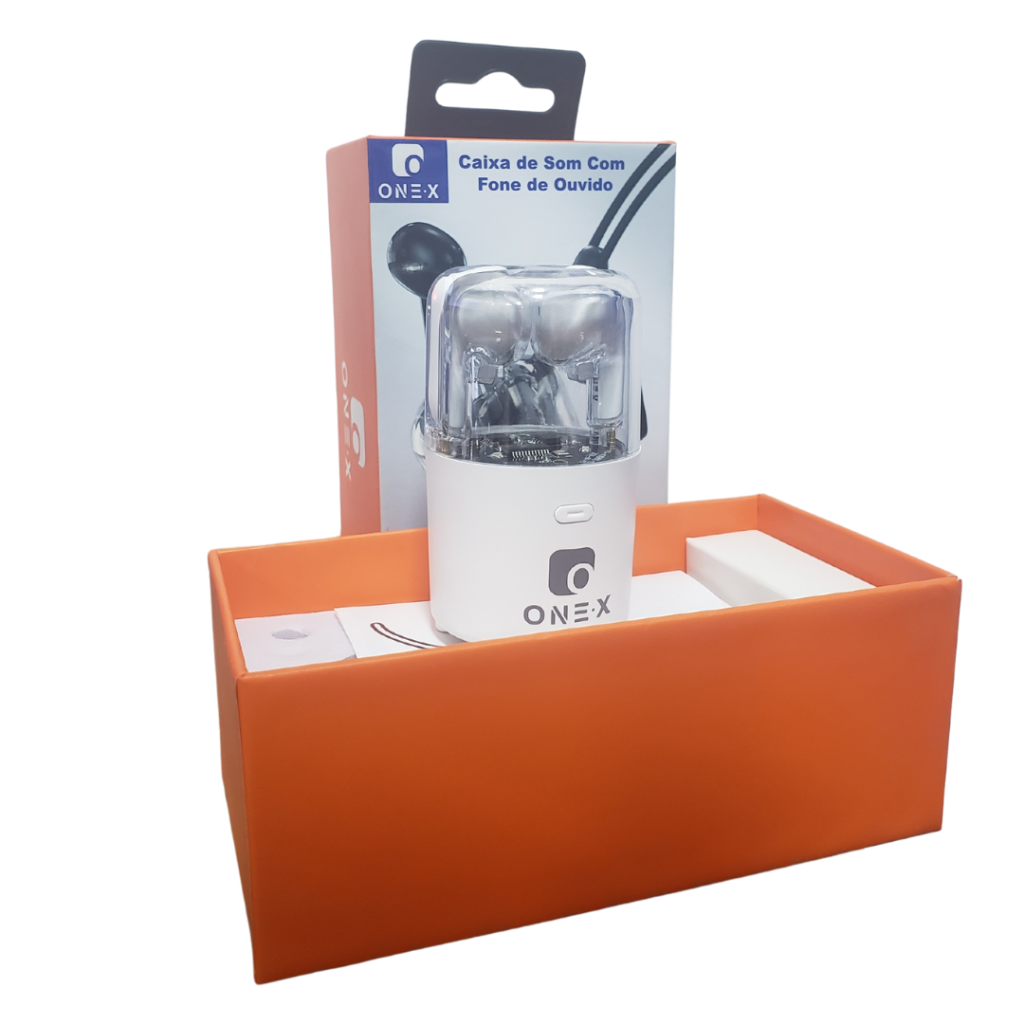 Fone e Caixa de Som One-X FON-8225