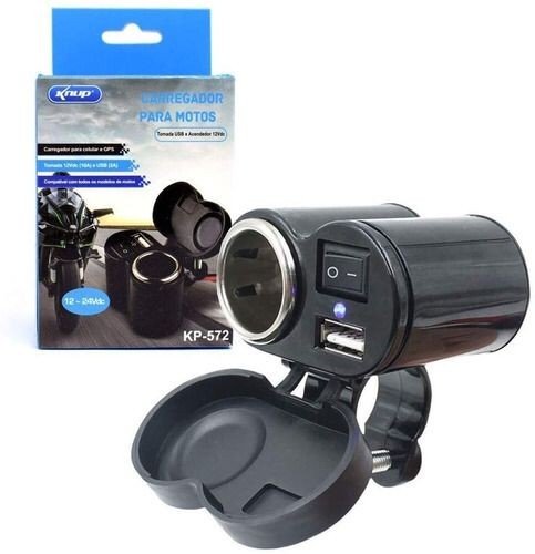 Adaptador Tomada Para Moto Knup Kp-572