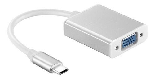 Cabo Adaptador Conversor Usb-c Type-c Para Vga
