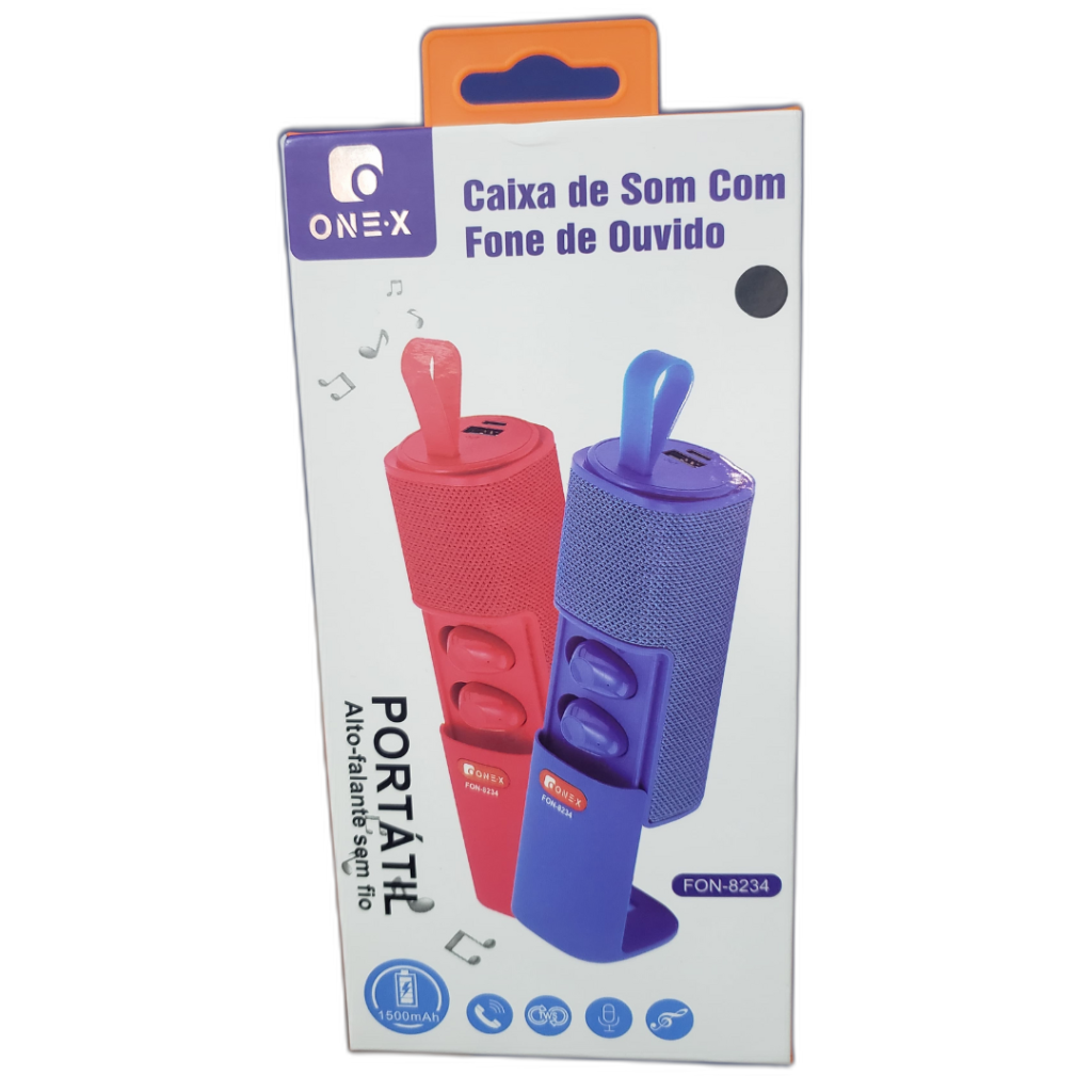 Caixa de Som com Fone One-X FON-8234