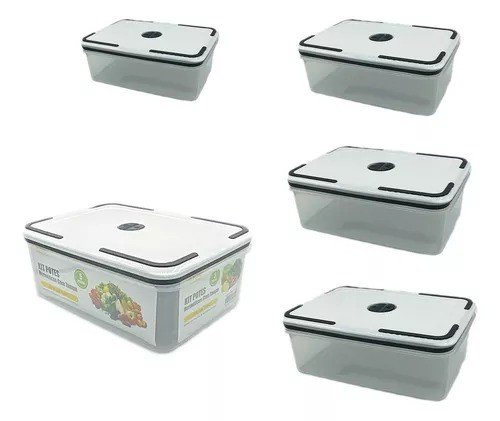 Kit 5 Potes Herméticos B-Max