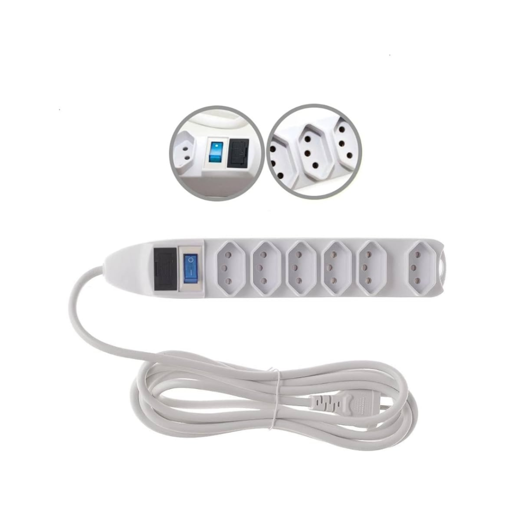 Extensão Elétrica Luatek Filtro de Linha 5m LS7606-5M