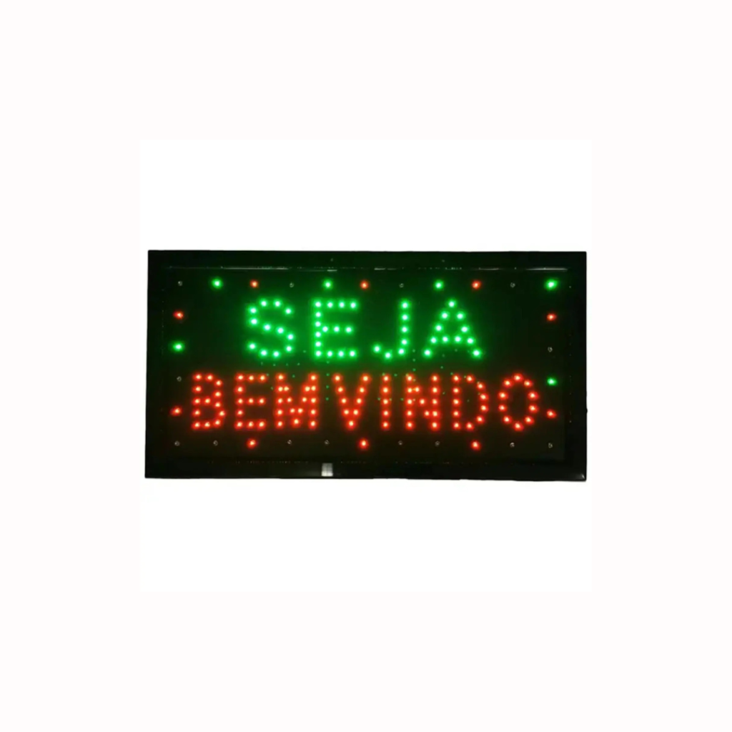 Placa de Led Seja Bem-Vindo Lelong LE-3005
