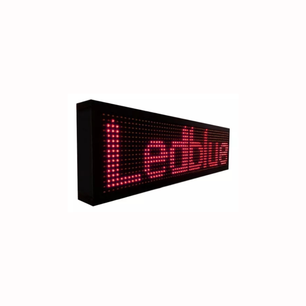 Placa de Led Programática Para destacar Comércio 100 x 20cm
