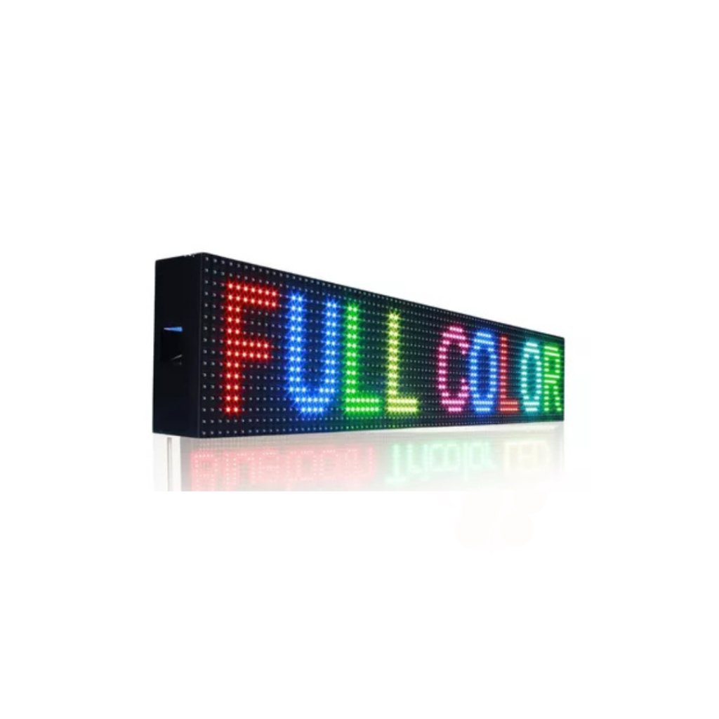 Placa de Led Programática RGB Para destacar Comércio 70 x 20cm