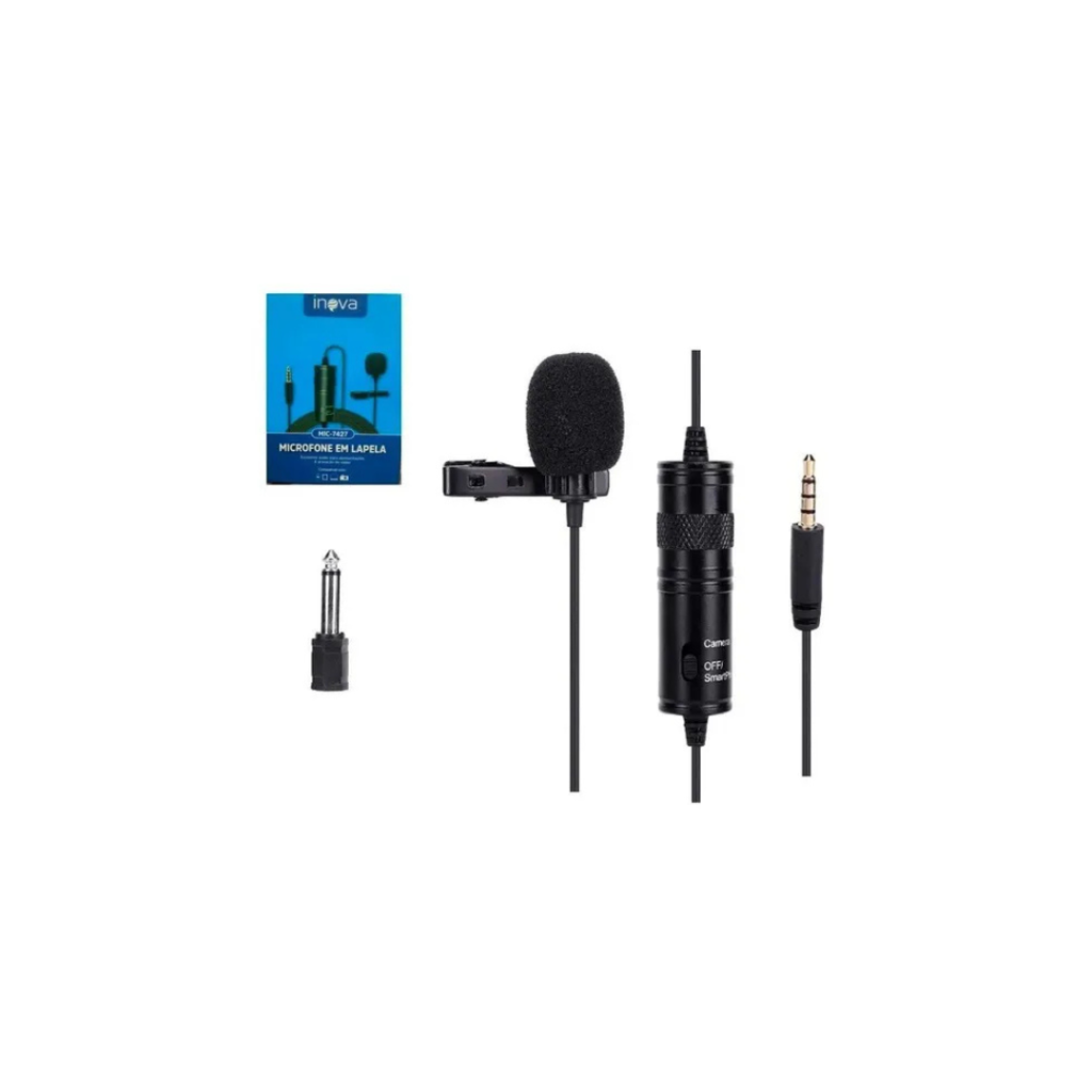 Microfone Lapela Inova MIC-7427