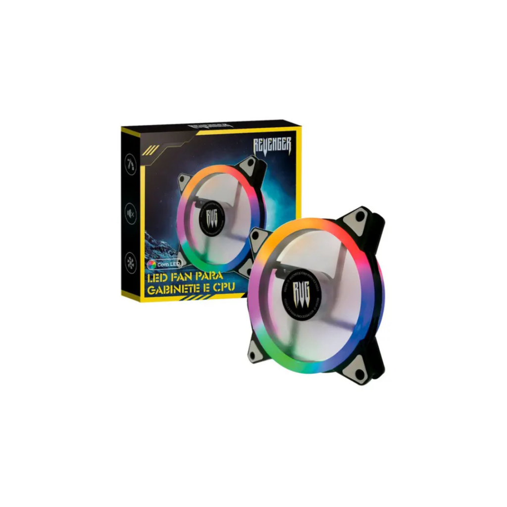 Fan Cooler Led para Gabinete Revenger G-VR338