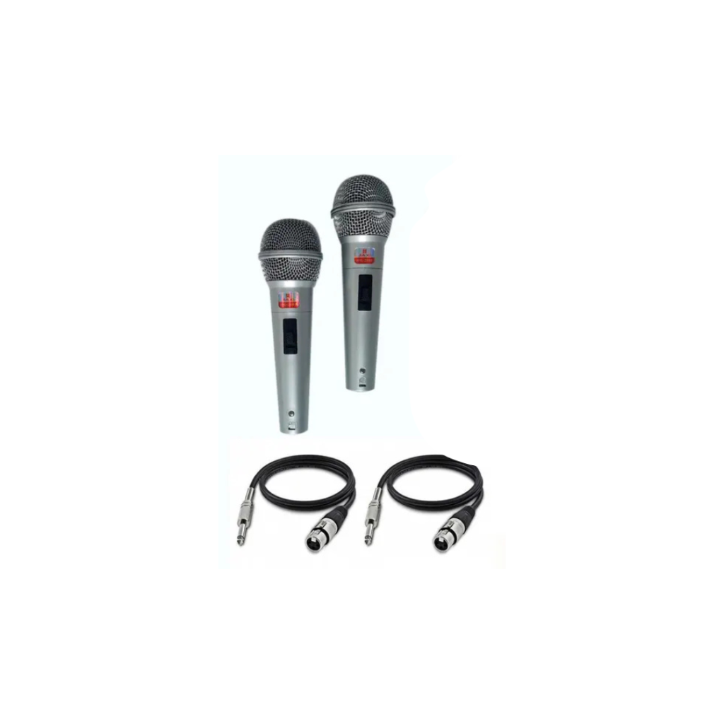 Kit 2 Microfones Dinâmico One-X MIC-2811