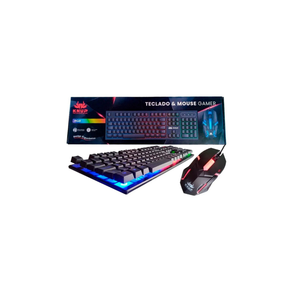 Kit Teclado e Mouse Gamer Knup KP-TE115