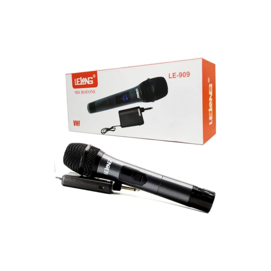 Microfone Sem Fio UHF Lelong LE-909