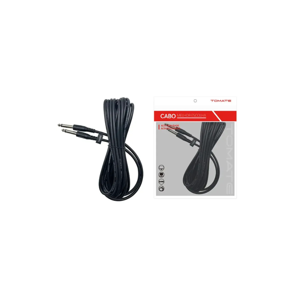 Cabo P10 5m Tomate MCB-011