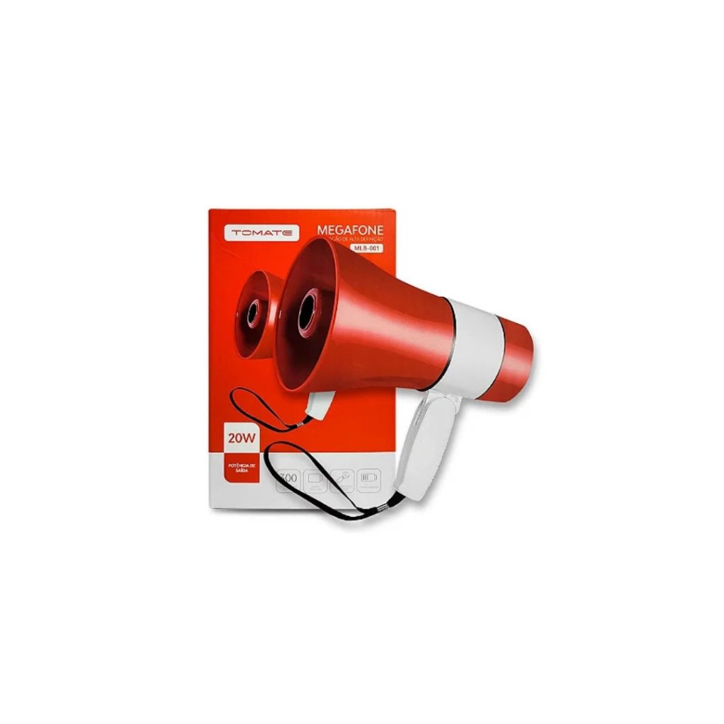 Megafone 20w Tomate MLB-001