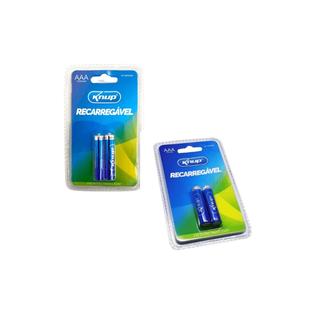 Pilhas Recarregáveis AAA 2800mAh Knup KP-2800AAA