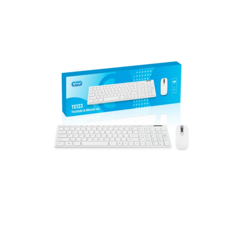 Kit Teclado e Mouse Slim Sem Fio Knup TE123