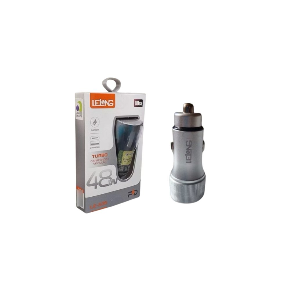 Carregador Veicular Turbo 48w Lelong LE-536