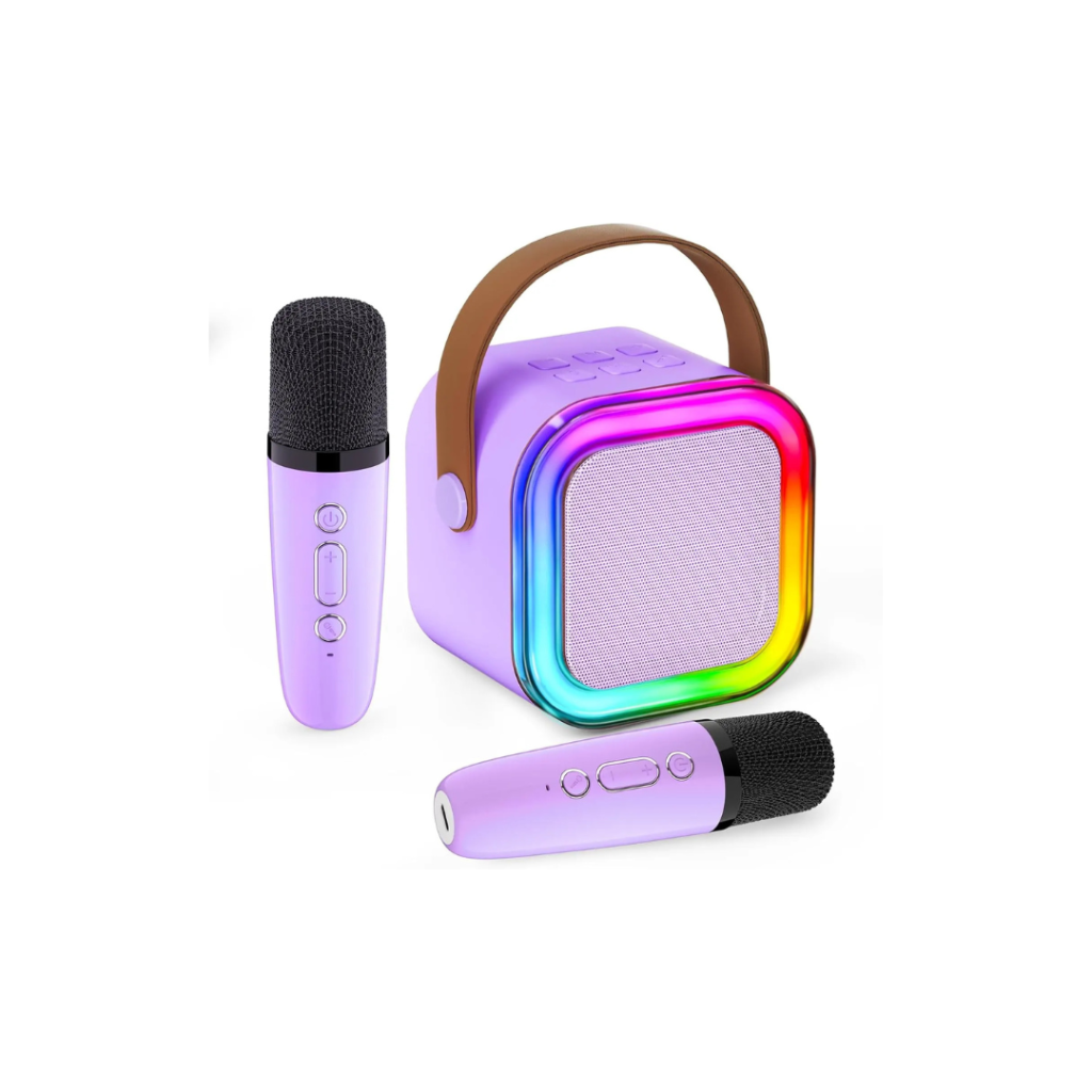 Caixinha de Som Karaokê 2 Microfones K12