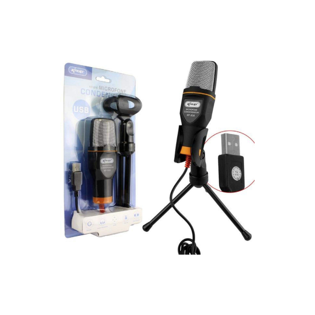 Microfone Condensador Knup KP-916
