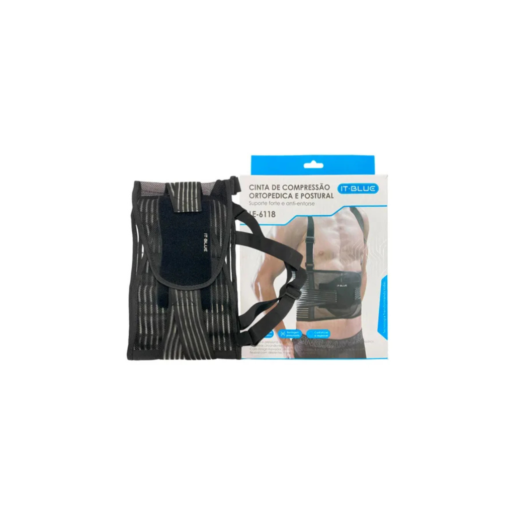 Cinta de Compressão Ortopédica e Postural I.tBlue LE-6118