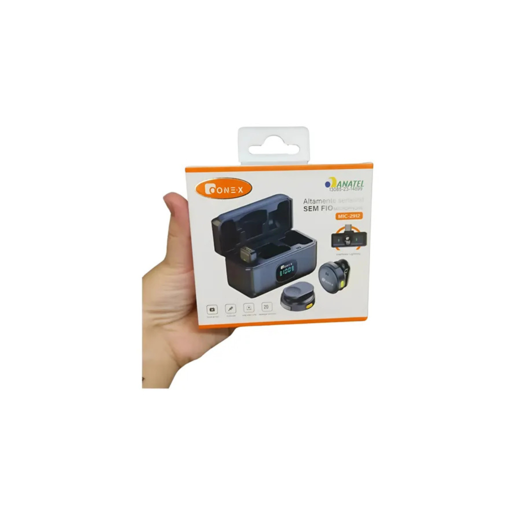 Microfone Lapela One-X MIC-2912