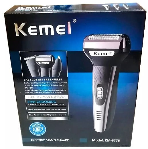 Barbeador profissional Kemei 3 em 1 KM-6558
