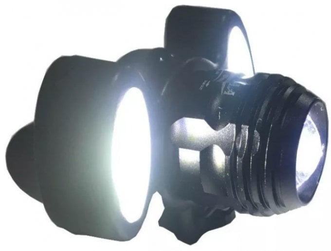 Farol recarregável 3 leds