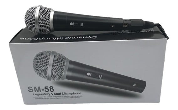 Microfone SM58 Dinâmico