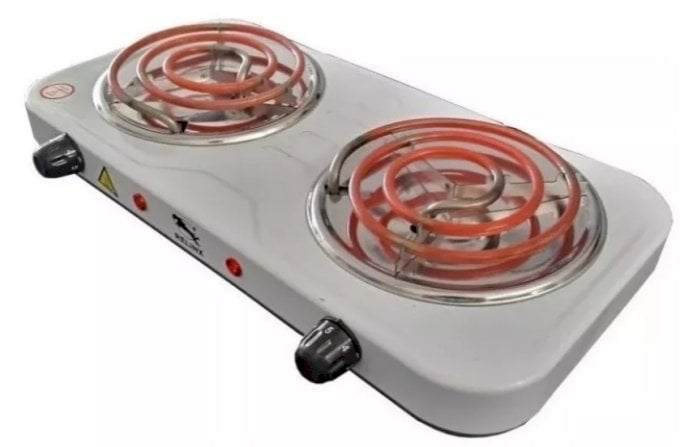 Fogão elétrico 2000w 2 Bocas Relinx