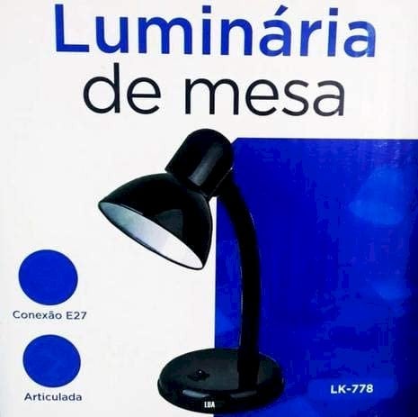 Luminária de mesa Luatek