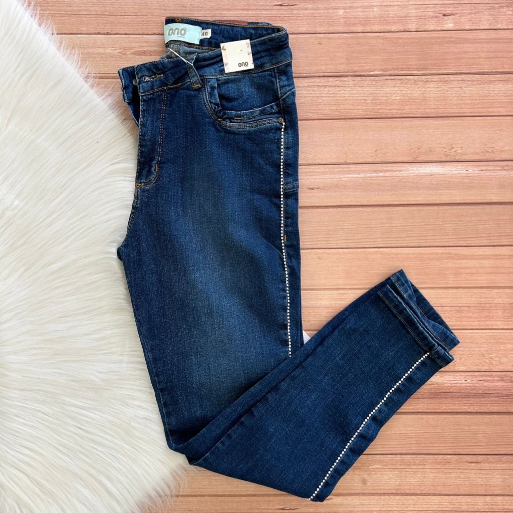 Calça Jeans Strass 44