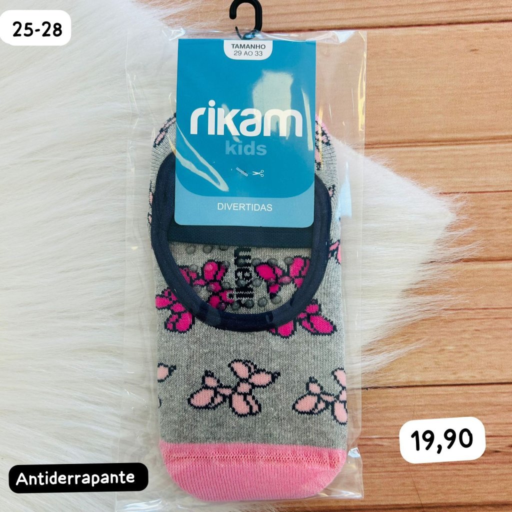 Meia Sapatilha Antiderrapante 25-28