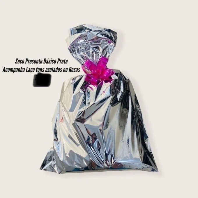 Saco Presente Laço Rosa